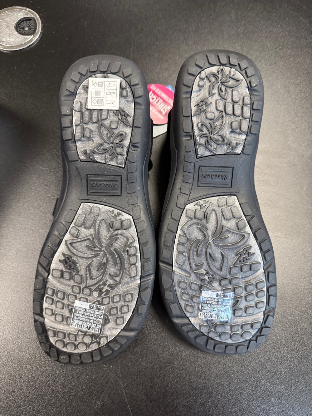 Skechers Black Strappy Sandals - Picture 4 of 10